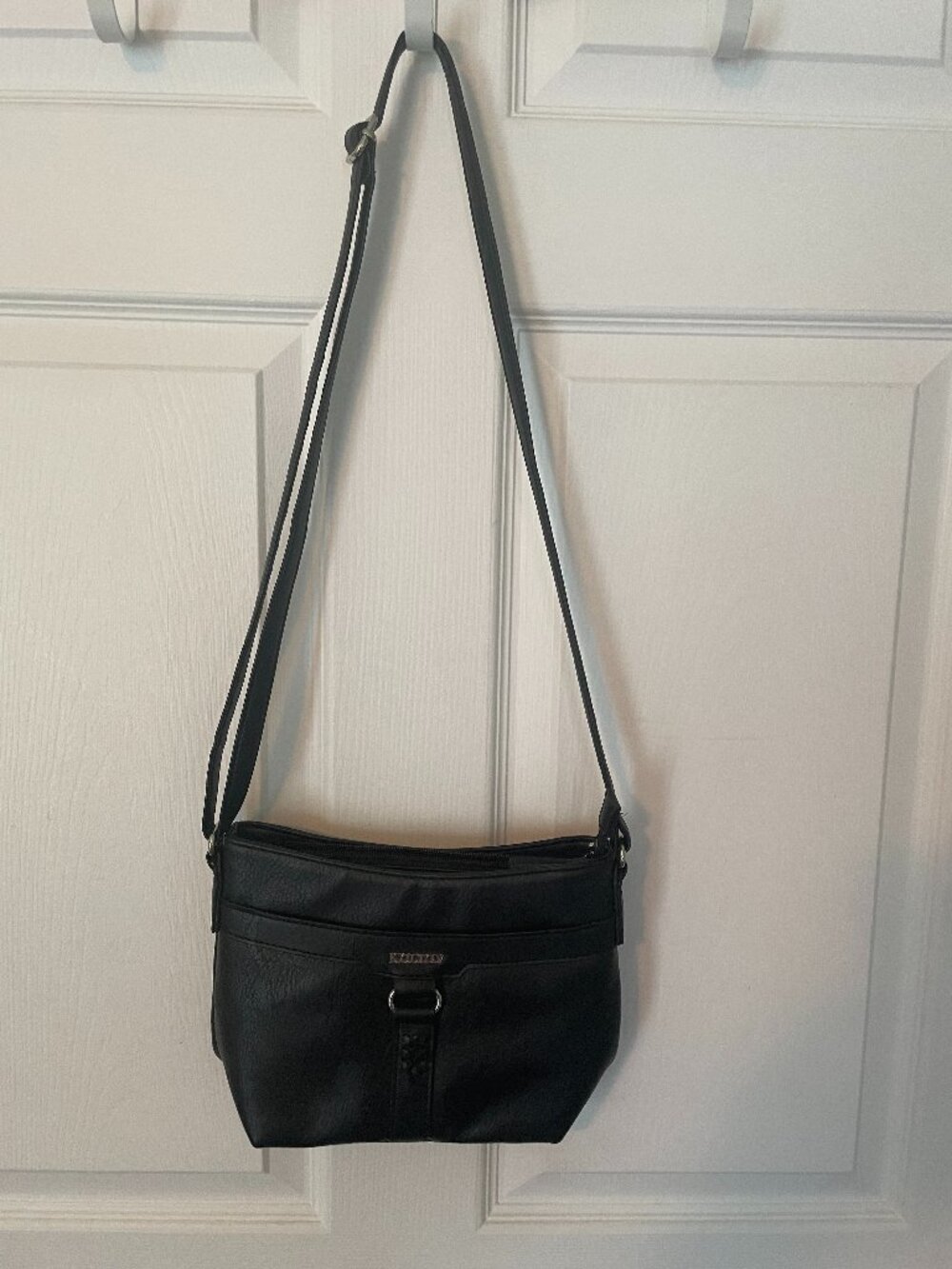 Koltov Crossbody purse adjustable strap black